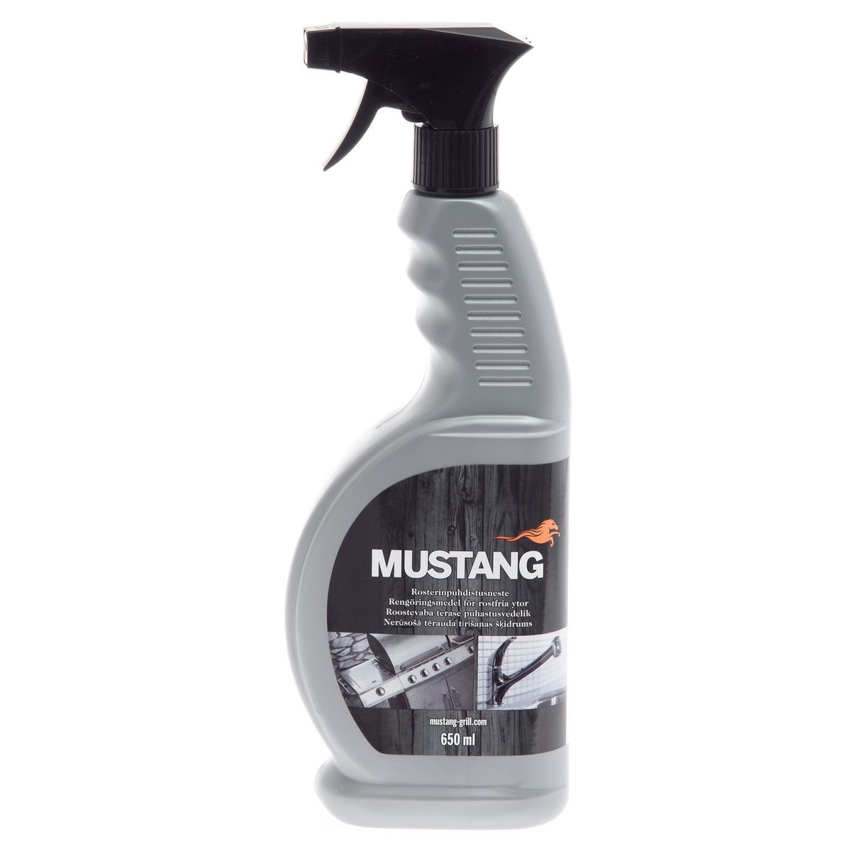 Rens av rustfritt Stål, Grill, Benk, Komfyr 650ML Mustang