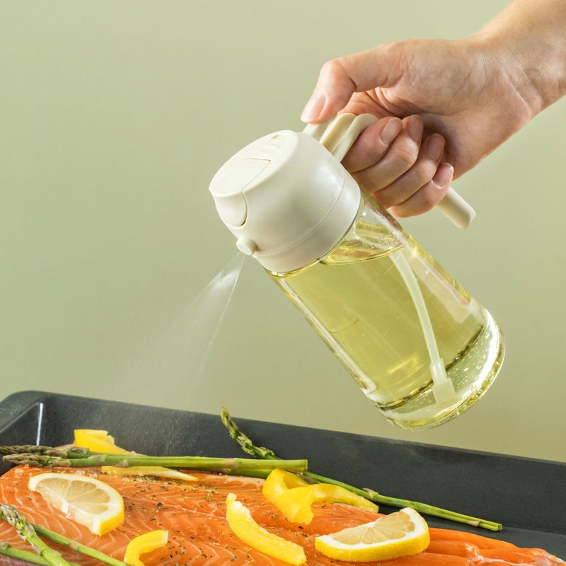 Matoljespray 2-i-1 Dusj & Helle 470ml (2-Pakning) – Perfekt til Airfryer, Pizza og salater