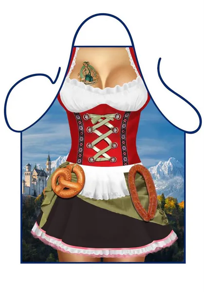 Hovedbilde Grillforkle Med Oktoberfestmotiv Dame