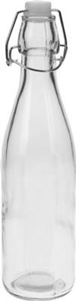 Glassflaske med patentkork 0,5 Liter - 6 stk i pakke