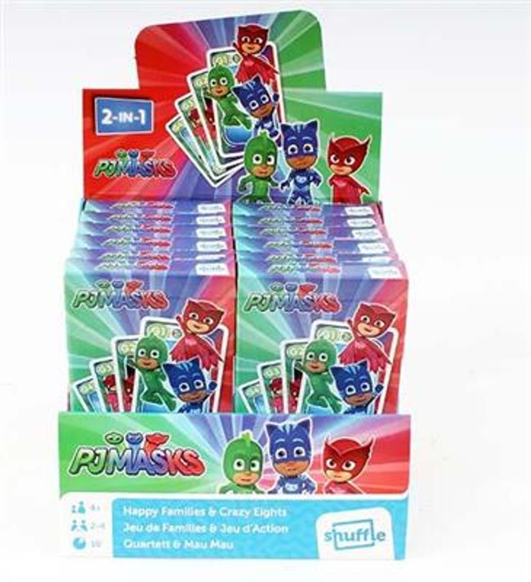 Kortspill Pysjheltene Pjmasks - 2 spill i ett.