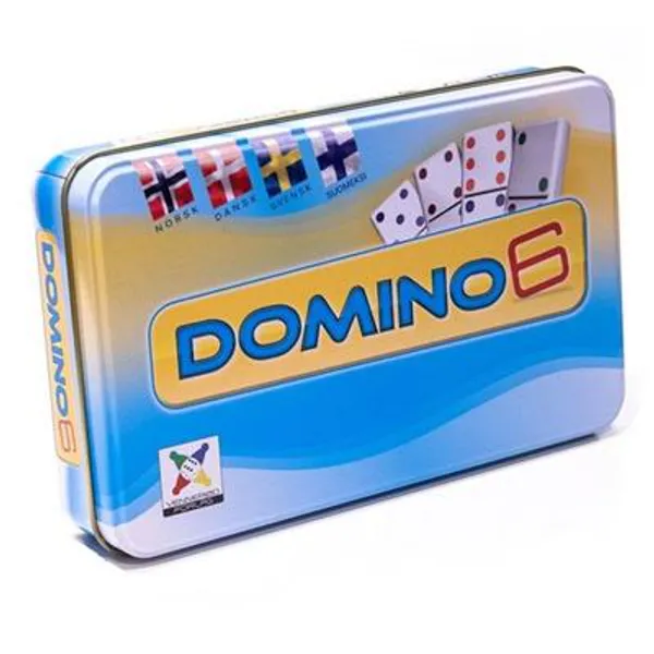 Hovedbilde Domino 6 - levert i metallboks