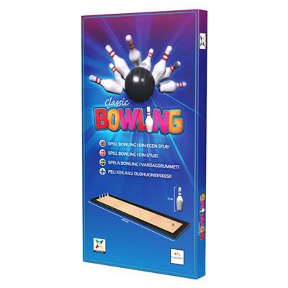 Bowling - Stort Bordspill i Tre - 102cm lengde - Knallpris!