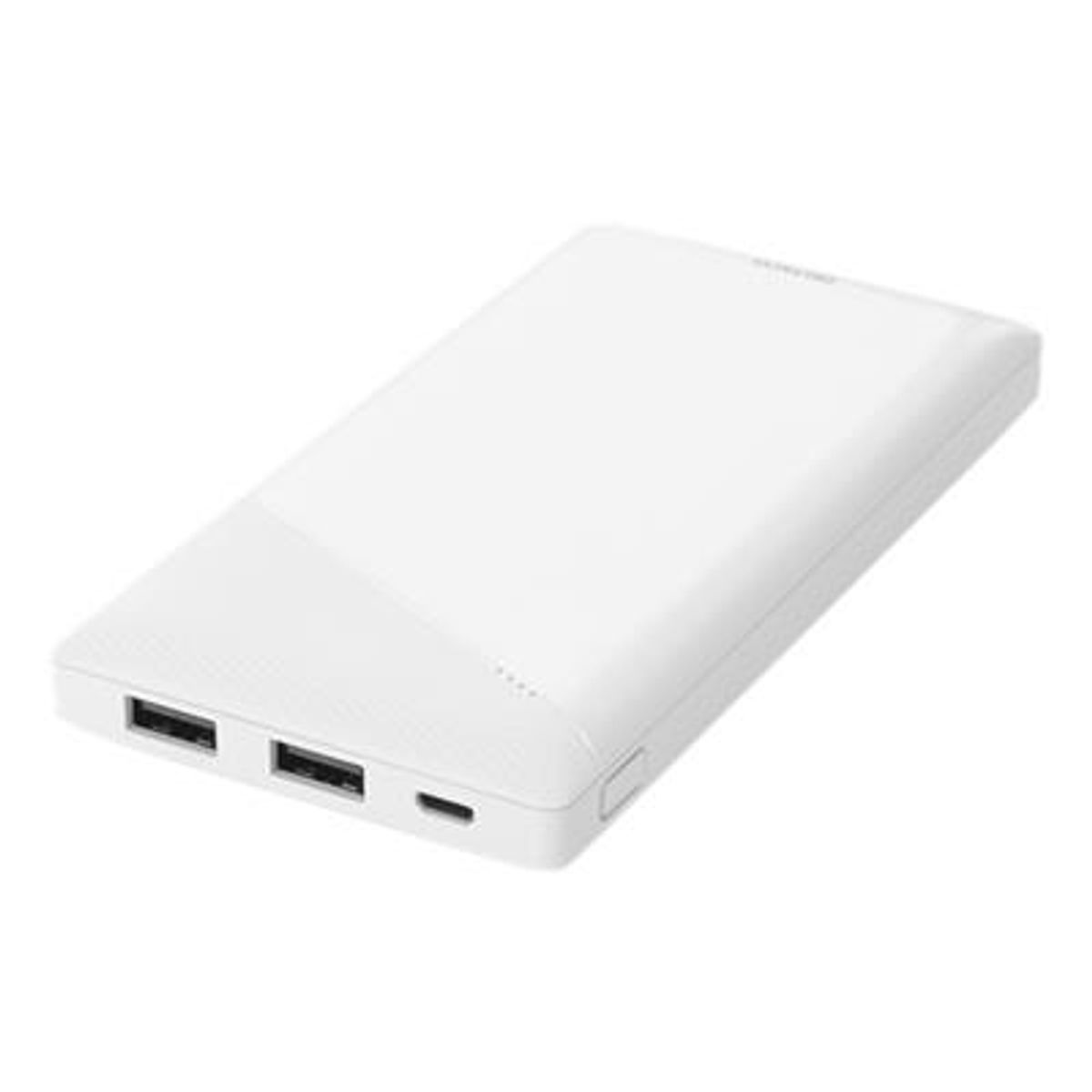 Powerbank - Nødstrøm Deltaco Powerbank - 10000 mAh - Hvit