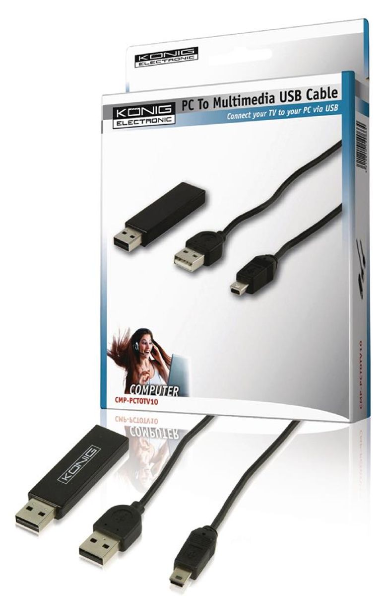 Omvender Boks fra USB A hane - USB A hane