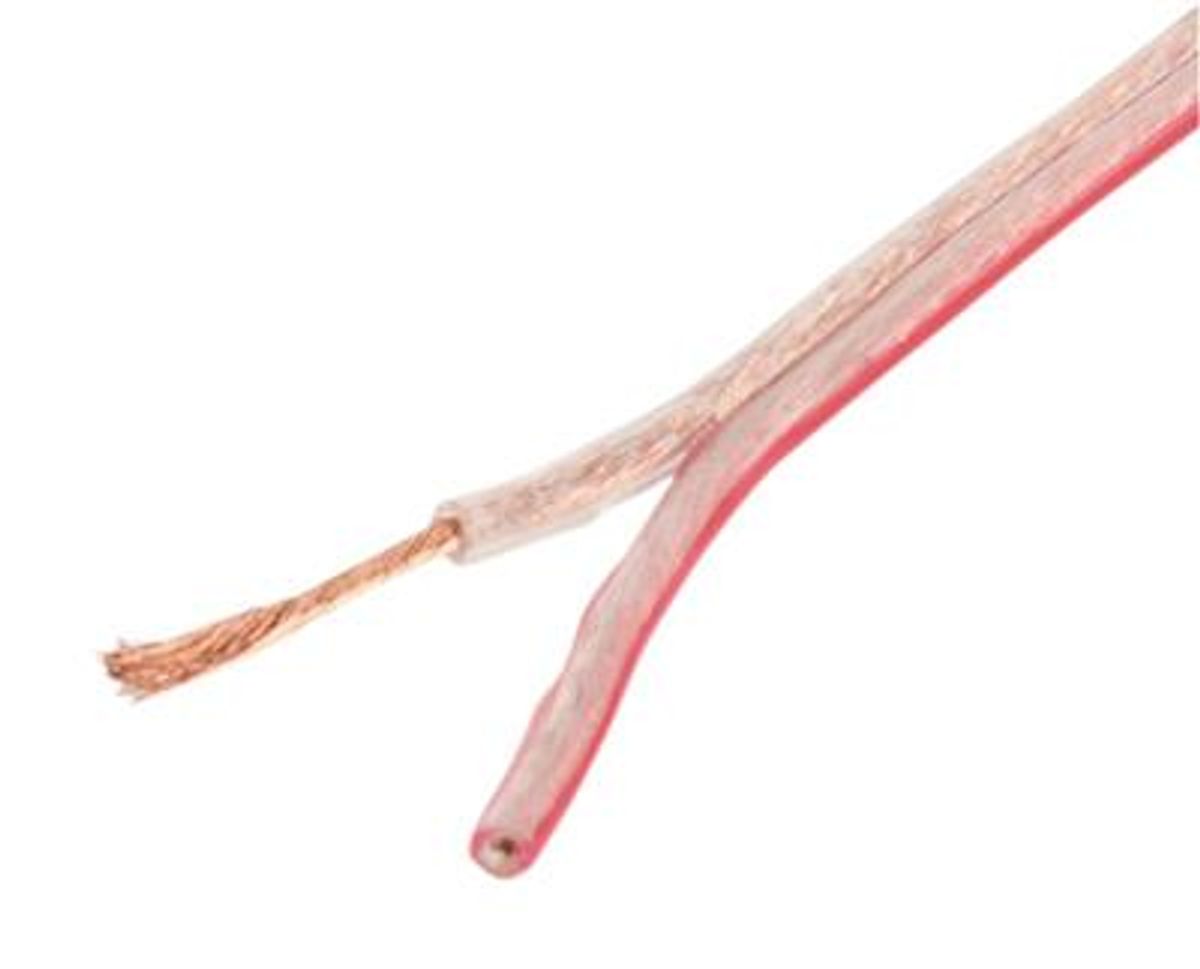 Høyttalerkabel Transparent 2x 0,75 mm - Velg Meter