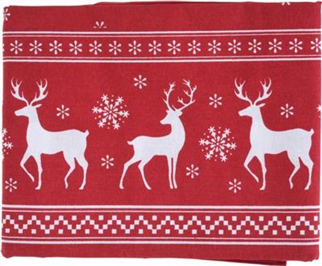 Hovedbilde Stor Juleduk 180x140cm med flotte motiv.