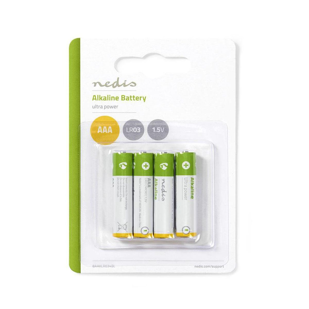 Batteri AAA 1.5  Volt - LR03 - 4 stk i Pk