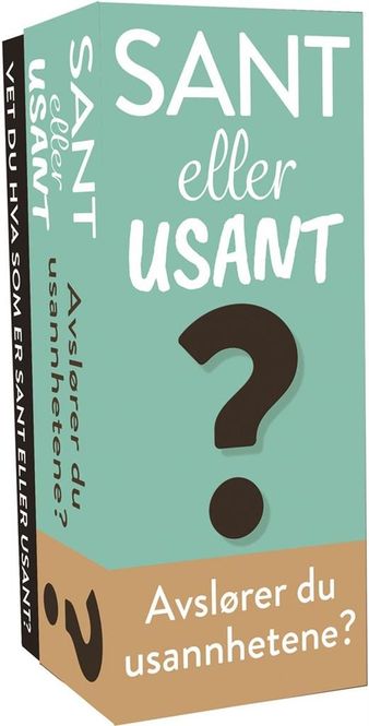 Hovedbilde Sant eller Usant? - Kortspill - Er påstandene ...
