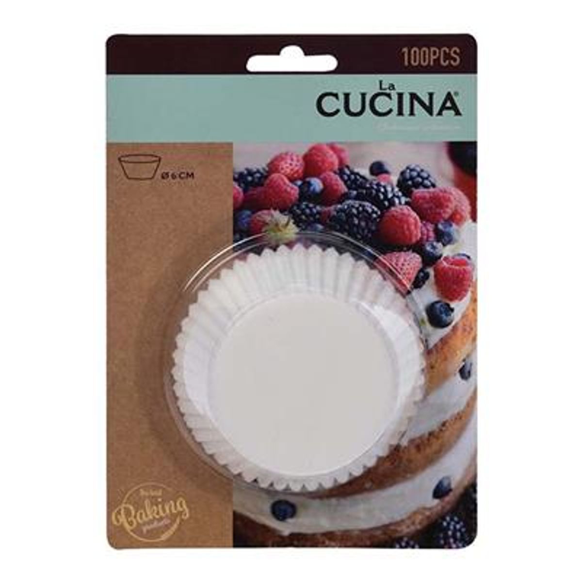 Muffinsformer 5cm - 100 stk Hvite i Pakke