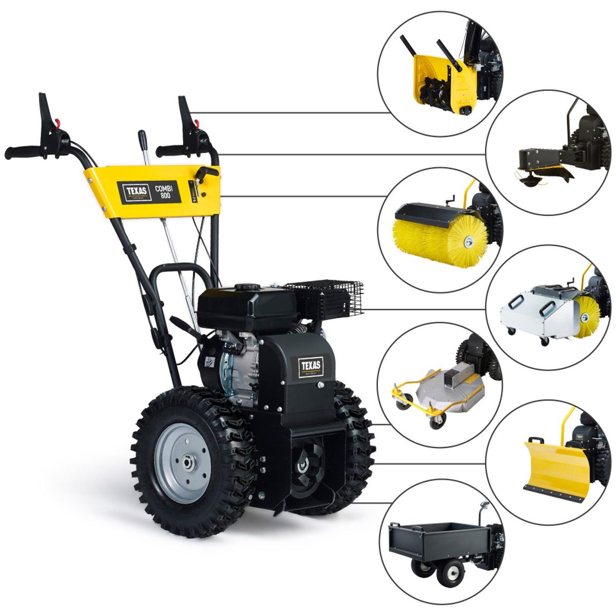 Texas multimaskin Combi 800TG uten tilbehør 90068065
