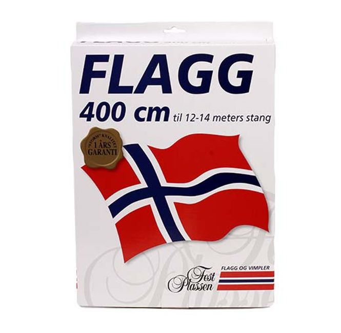 Hovedbilde Norges Flagg 400cm passer til 12-14 meter stang