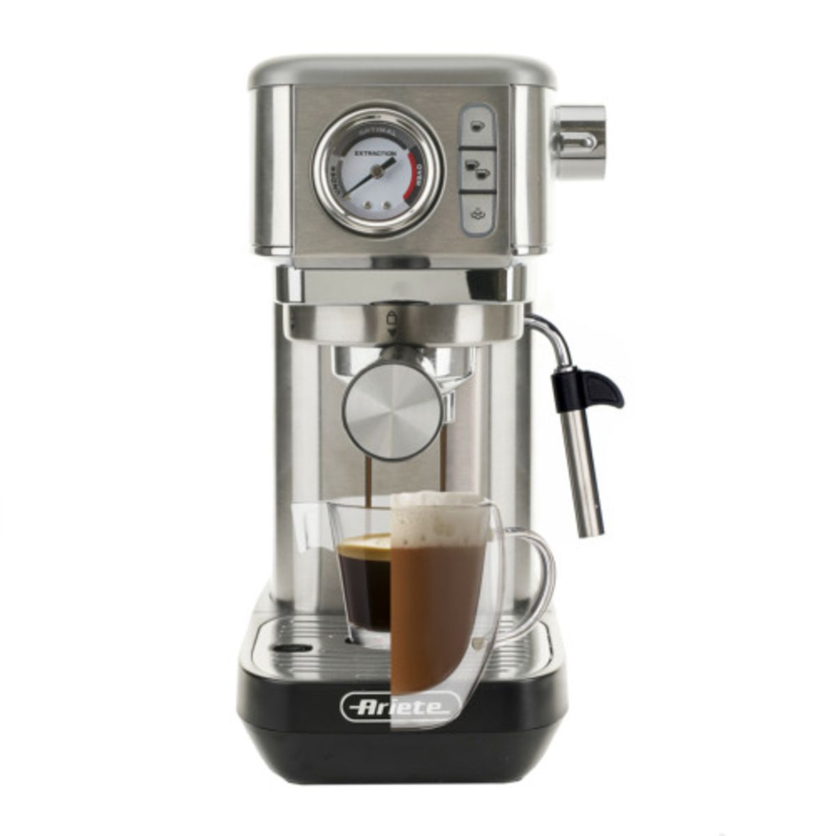 Espresso Maskin, Slim Espresso Metal With Manometer - Ariete
