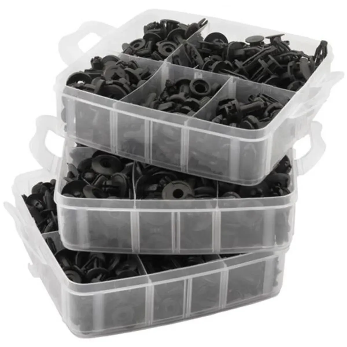 Klipps - Plastklipps For Montering i Biler, Båter Hus og Hage 630 stk med Verktøy - KNALLPRIS!