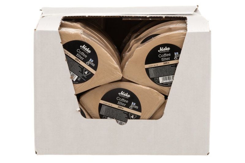 Kaffefilter - Standard kaffefilter (No4) 200 stk i pakke