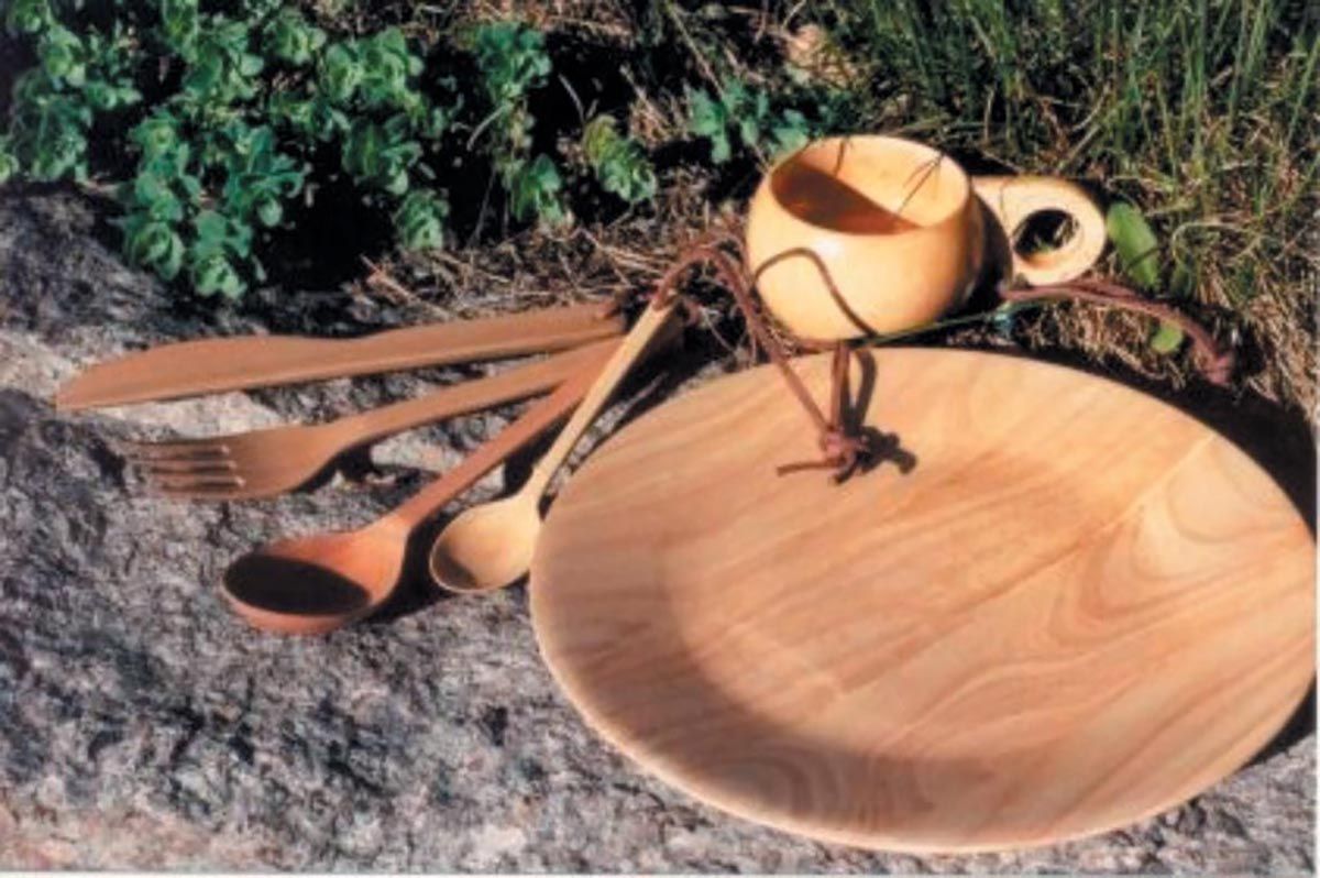 Tallerken i Tre 25 cm