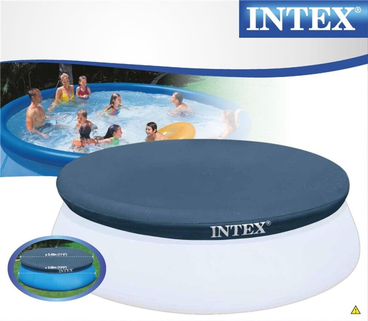 Rundt Bassengtrekk 366 cm Intex