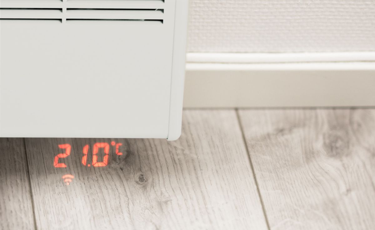 Beha Panelovn Listovn Smartovn med stålfront og Wifi IP24 - 750W - Hvit LV 7 - Norskprodusert varmeovn