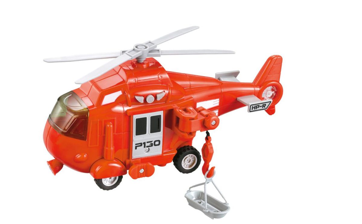 Lekehelikopter - Redningshelikopter - 20 cm - Lys og lift