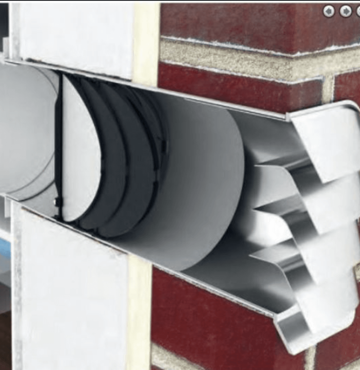 Silverline Avtrekk & Adapter thermospjeld Ø125mm 4022049 