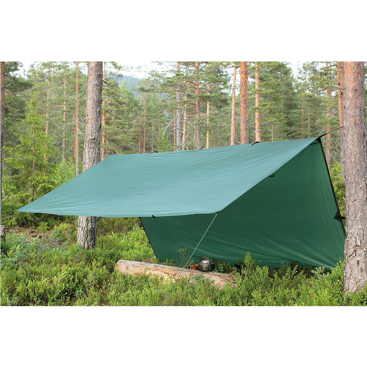Teltduk - Tarp - Gapahuk - Regn & Vindtett - Kun 950 gram - 3x3 m