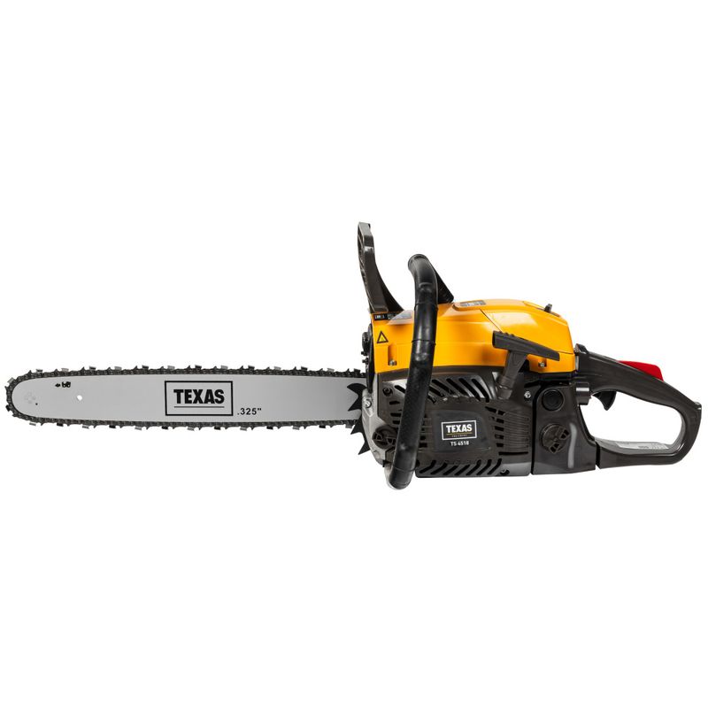 Kraftig bensindrevet motorsag - 2-takts 45cc - 45 cm sverd - Texas TS4518