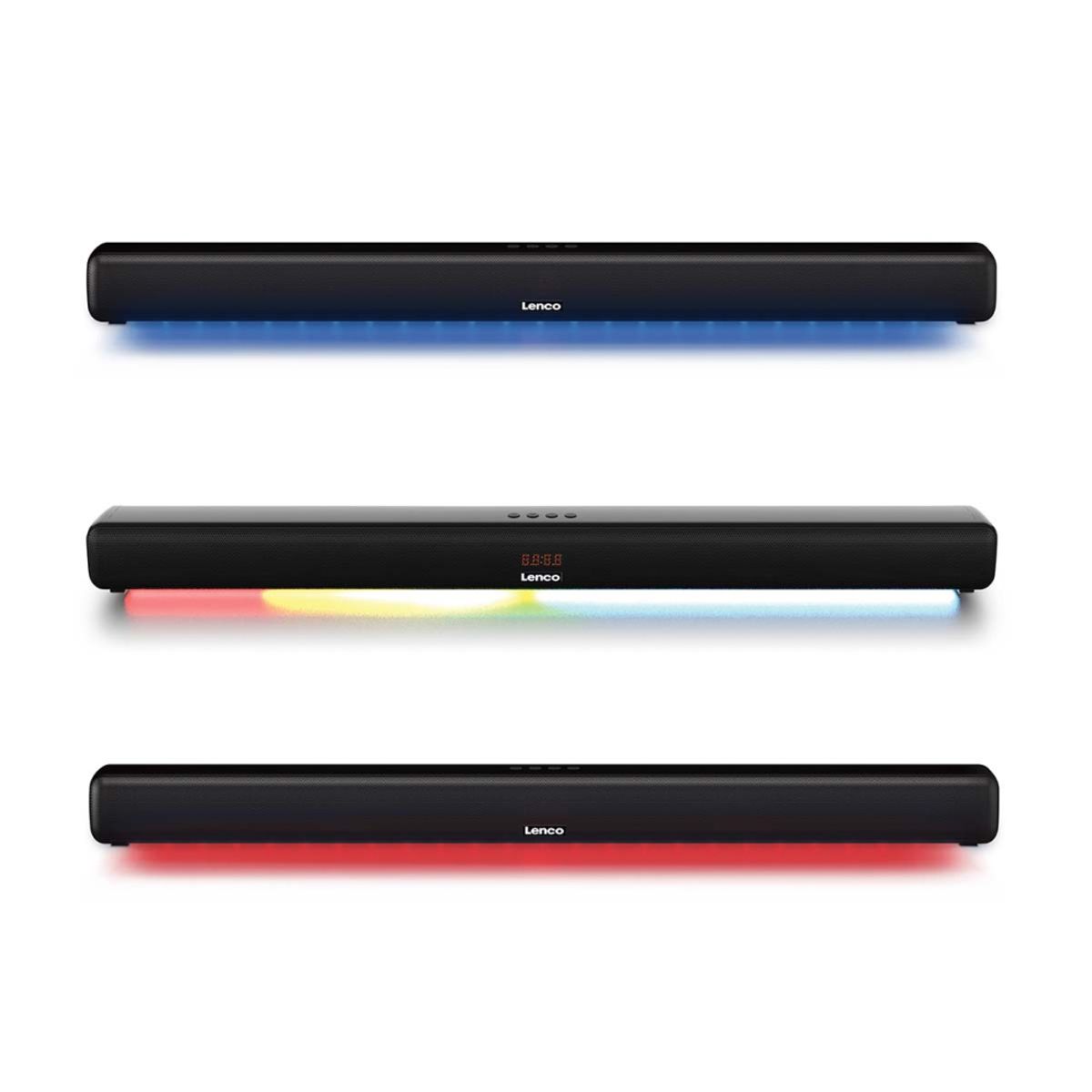 Lydplanke i Stereo 40 Watt RMS med Bluetooth, HDMI og LED-lys