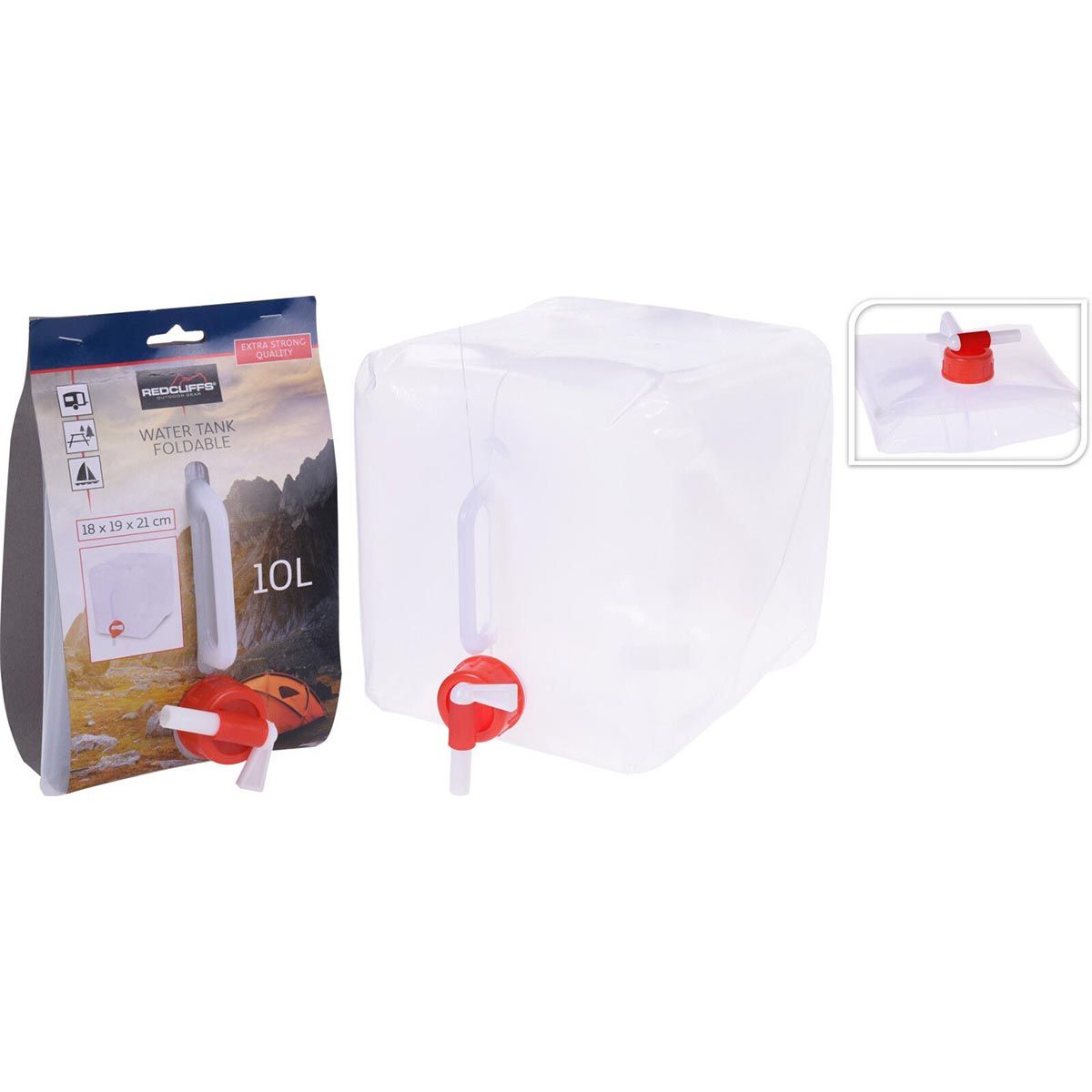 Plastkanne - Vanndunk 10 Liter - Sammenleggbar