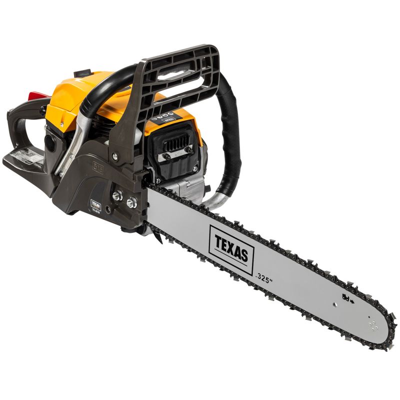 Kraftig bensindrevet motorsag - 2-takts 45cc - 45 cm sverd - Texas TS4518