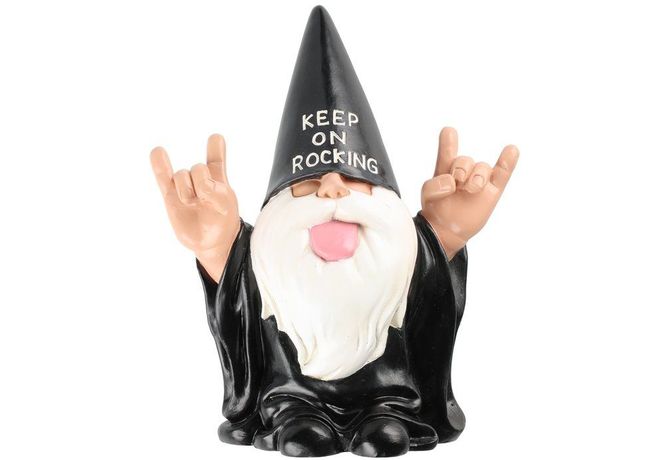 Hovedbilde Dekorasjon Keep on rocking hippie-gnom 26 cm
