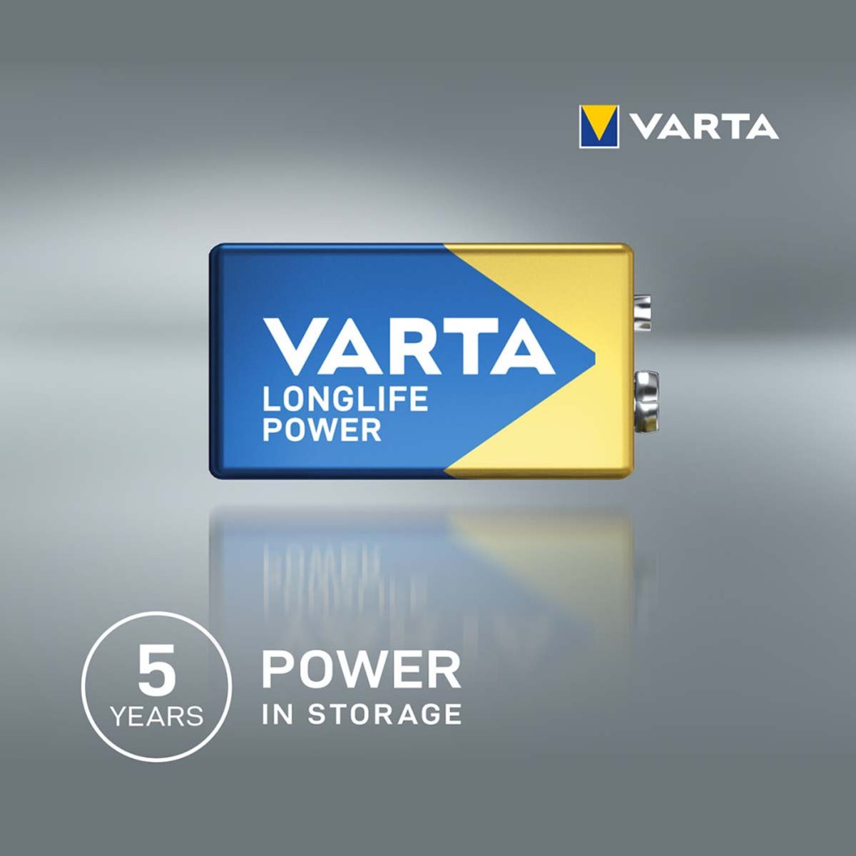 Alkalisk Batteri - 9 Volt Batteri med 5 års levetid - Varta perfekt til brannvarsler