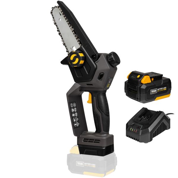Hovedbilde Texas motorsag enhånds CHX2000 (20V) m/4Ah ...