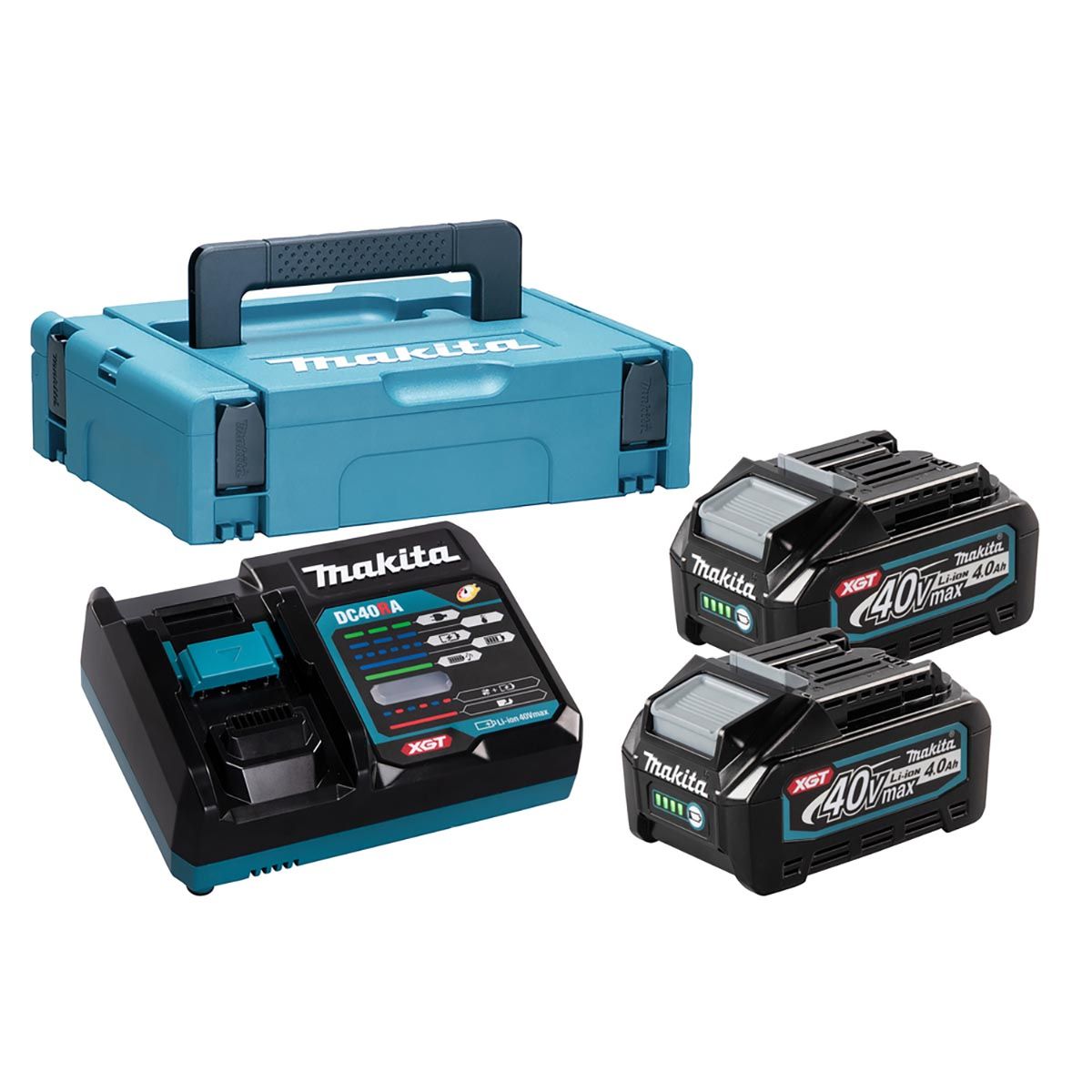 Makita Batterisett 40V XGT ® 2x4,0 Ah Li-ion 191J97-1
