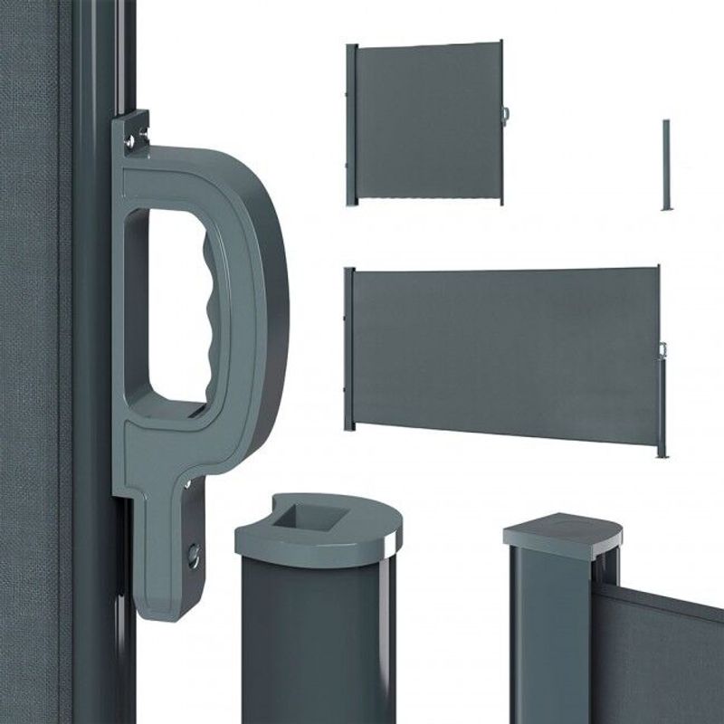 Levegg - Uttrekkbar Sidemarkise 350x180cm - Sidemarkise
