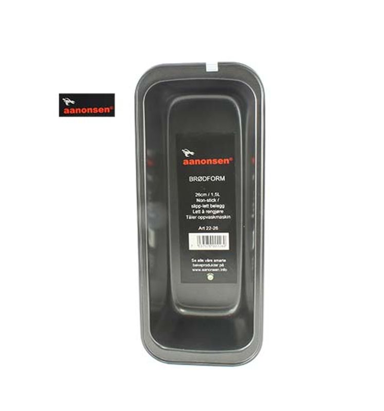 Brødform 26cm - 1,5 liter, non-stick belegg - Aanonsen