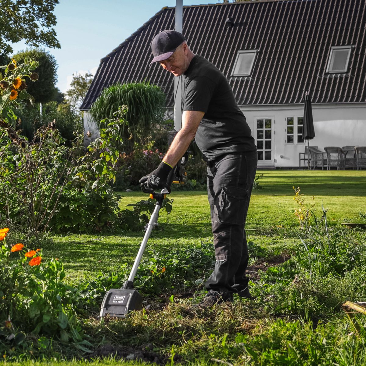 Texas jordfreser 350W 20V m/batteri+lader ESX2000