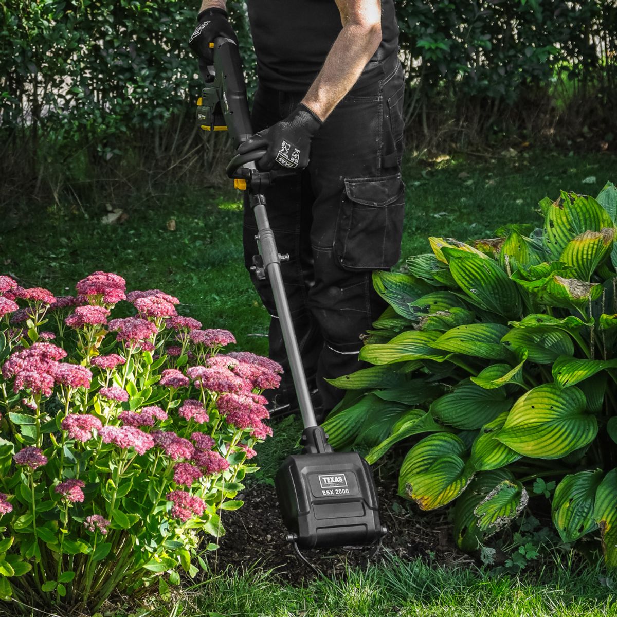 Texas jordfreser 350W 20V m/batteri+lader ESX2000