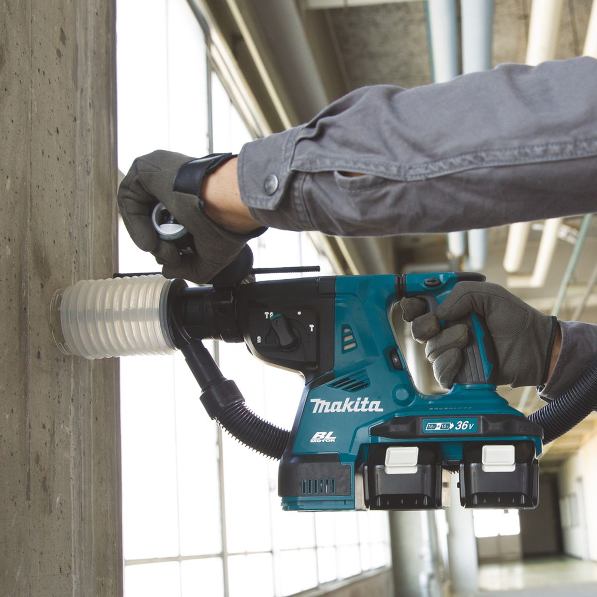 Makita Kombihammer 2x18V LXT ® SDS-Plus DHR280ZWJ