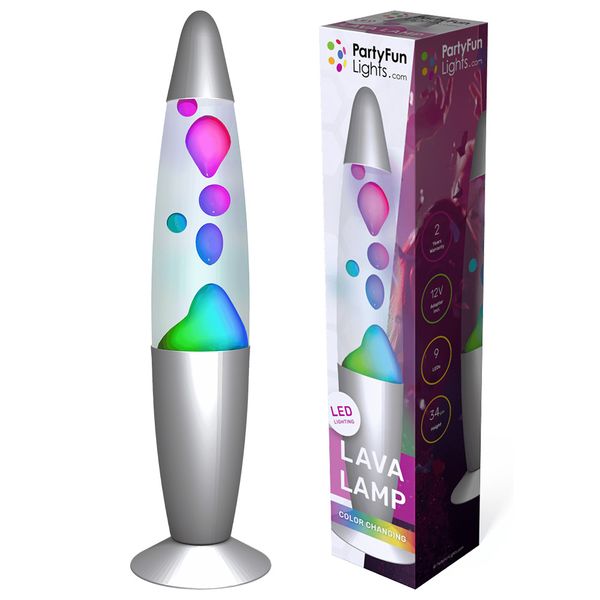 Hovedbilde Lavalampe - Fargeskiftende Led-Lampe 34cm
