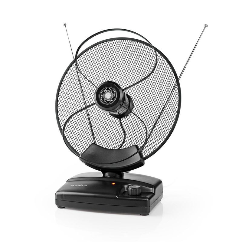 Aktiv Innendørs Antenne for Riks-TV - UHF-VHF -  LTE700 - 0-25km rekkevidde - Nedis
