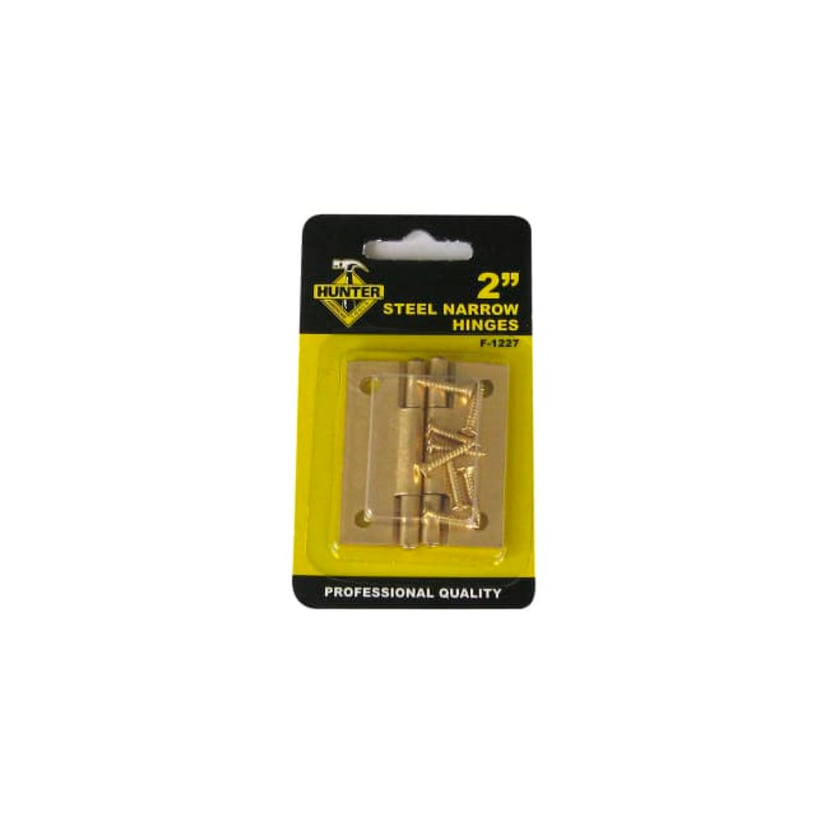 Hengsle 3x4cm Messingfarget Stål 2 stk i pakke