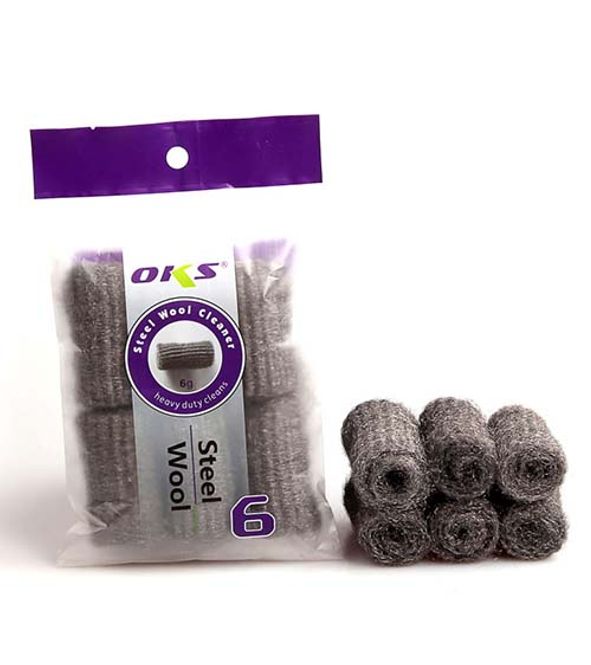 Hovedbilde Stålull 6 stk ruller i Pk a 6gram - Gryteskrubb ...