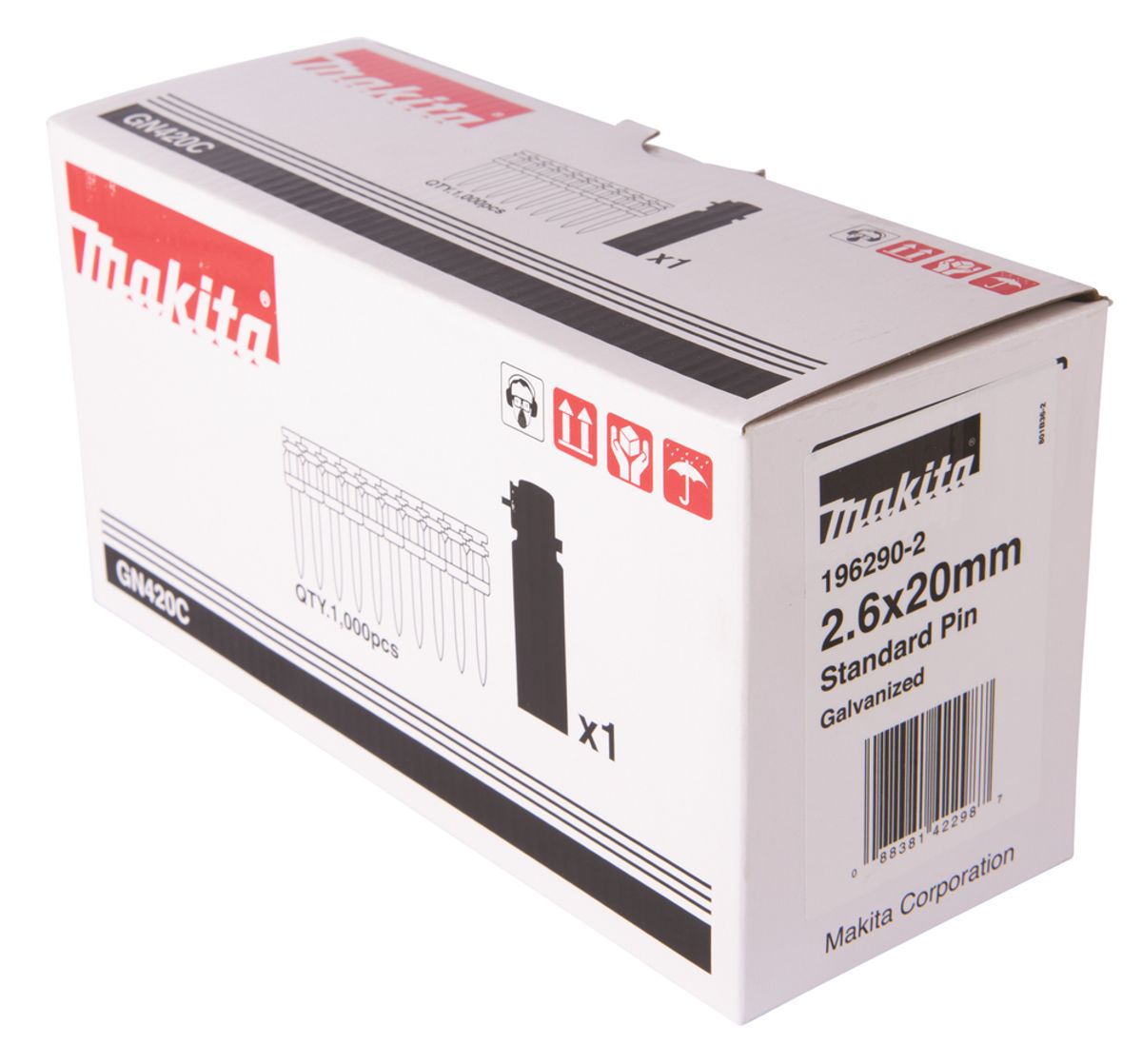 Makita Betongspiker Inkl. Gasspatron 2,6x20 mm 1000 stk. 196290-2