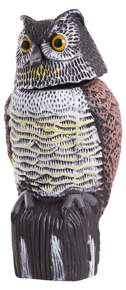 Fugleskremsel Ugle med Bevegelig Hode og Reflekterende Øyne