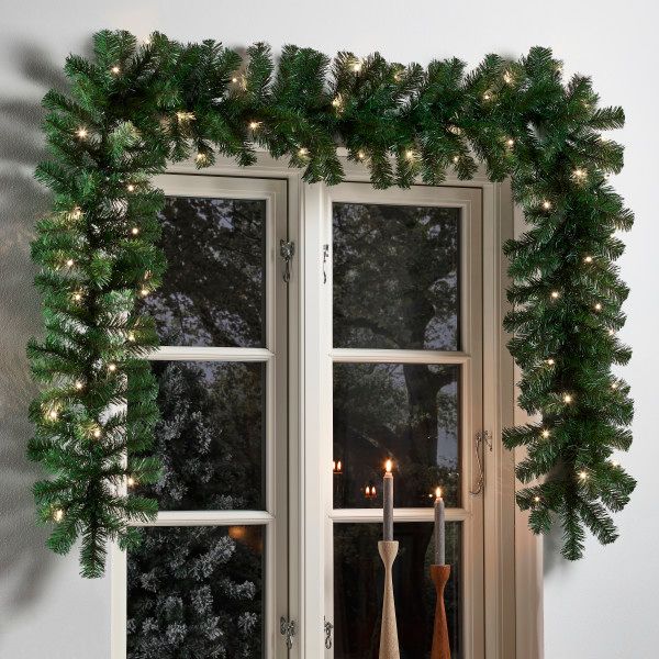 Hovedbilde Gran Guirlander med 20 LED-lys - 2 meter - Flott ...