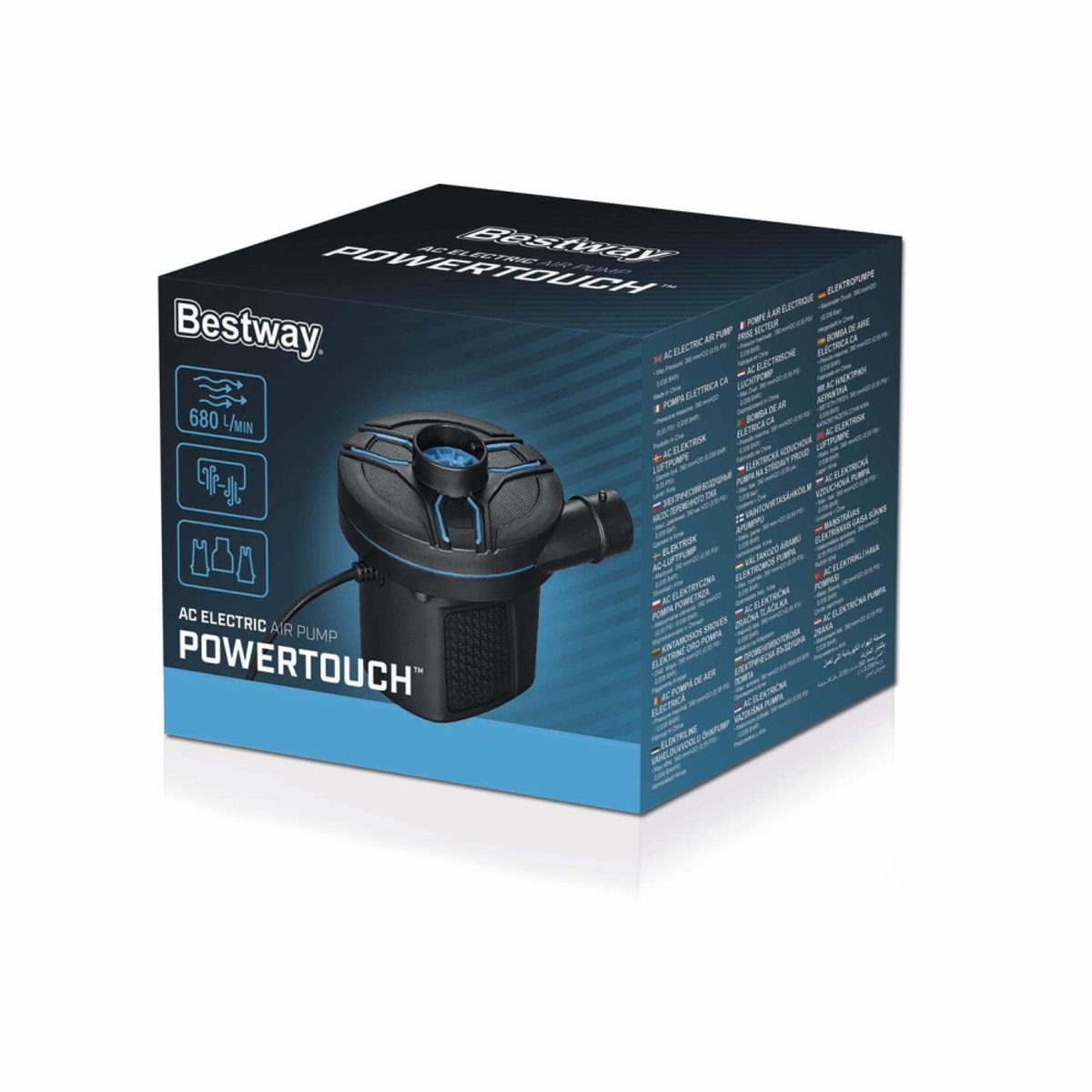 Pumpe til Oppblåsbare Produkt - Elektrisk Pumpe 230volt - Bestway