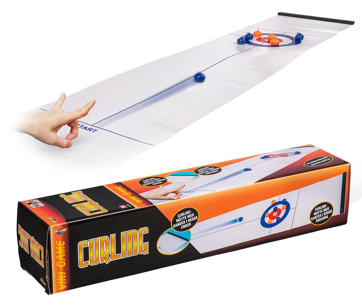 Table Curling - Curling Spill 145x29cm - Moro for store og små - 